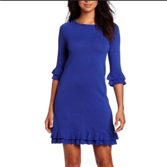 Lilly Pulitzer Dresses & Skirts - Lilly Pulitzer wool Helena sweater dress royal blue medium